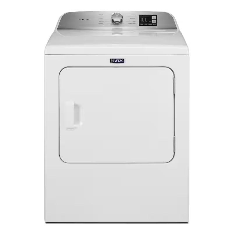 White Electric Vented Dryer with Moisture Sensing N65837