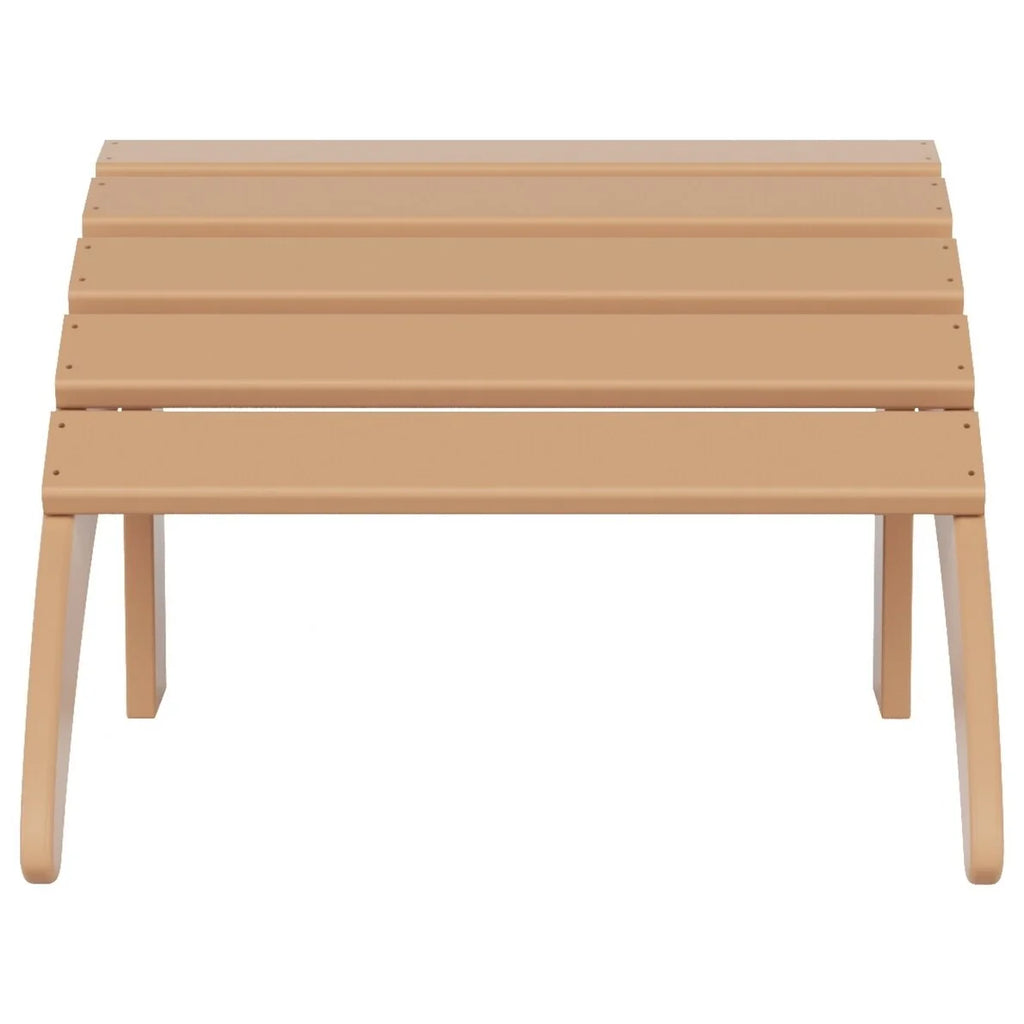 All-Weather Poly Outdoor Patio Adirondack Chair Ottoman U445697