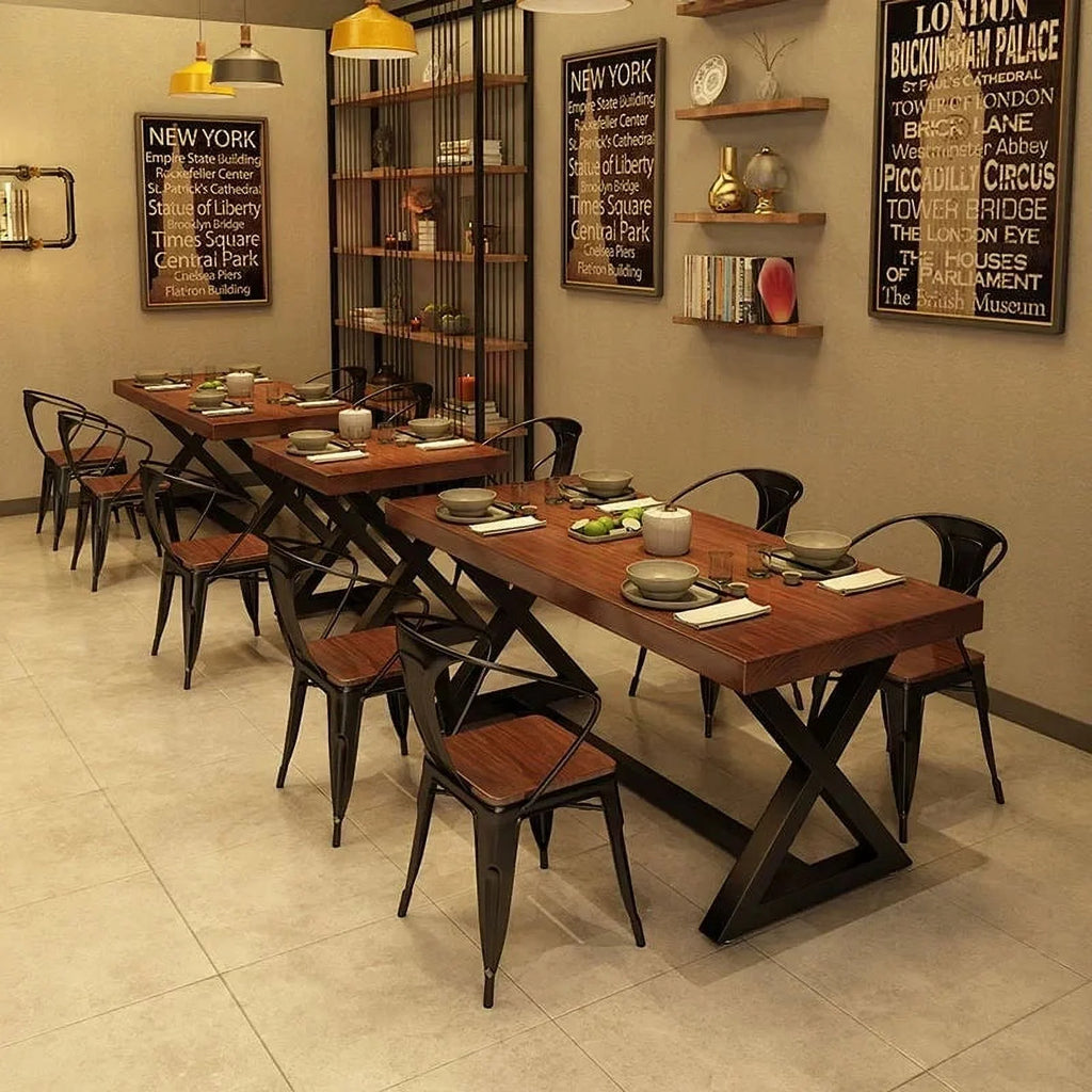 Minimalist Rectangle Waterproof Dining Table Y26548