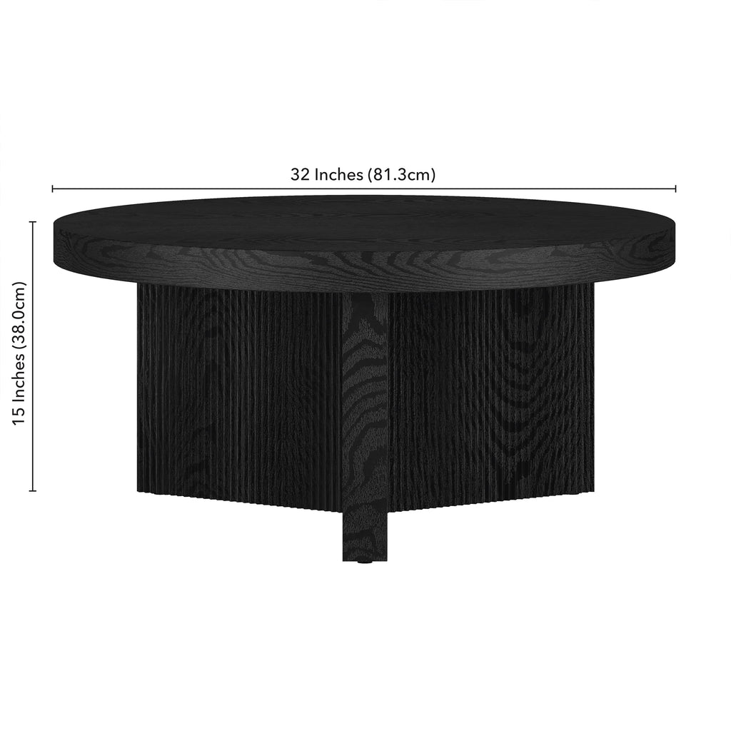 Black Grain Coffee Table D484