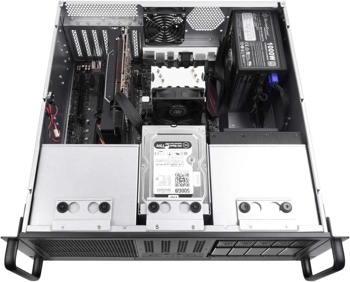 4U Rackmount Server Case with 5 x 3.5 Hot-Swappable Bay and 3 x 5.25 Bays L5661