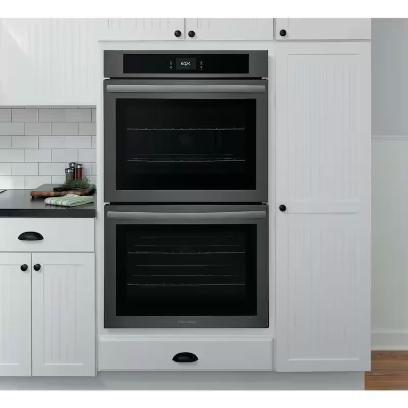 Double Electric Built-In Wall Oven with Convection in Black Stainless Steel L74720