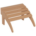 All-Weather Poly Outdoor Patio Adirondack Chair Ottoman U445697