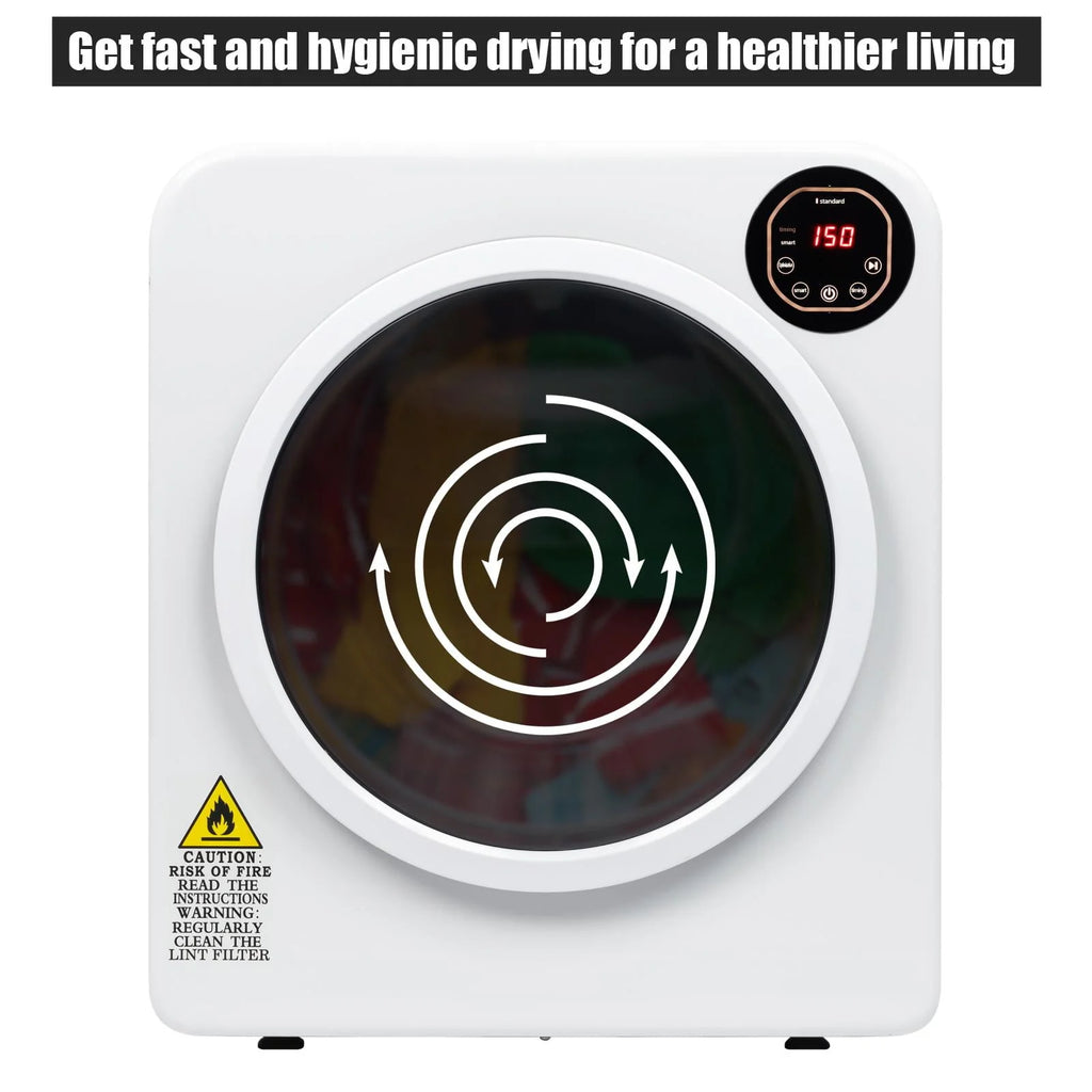 13.2Ibs Compact Electric Laundry Dryer with Stainless Steel Tub L50239