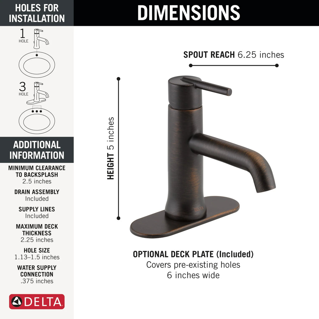Single Handle Bathroom Faucet D486204