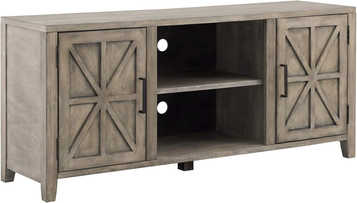 Solid Wood 58 inch TV Stand with 2 Door Cabinet E4878