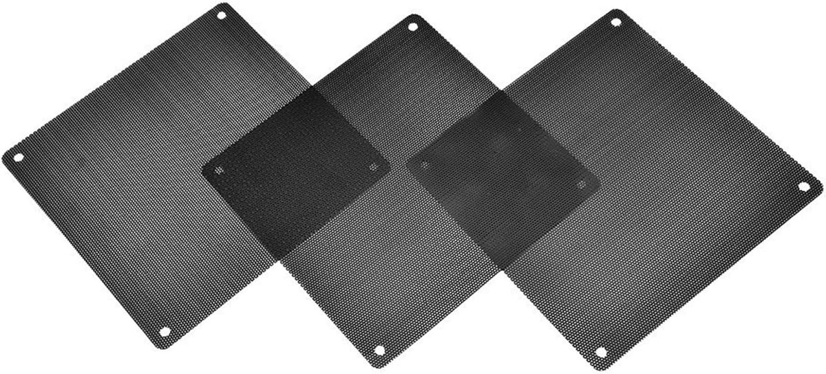 120 mm Black PVC Computer Fan Dust Filter 10 Packs Z122