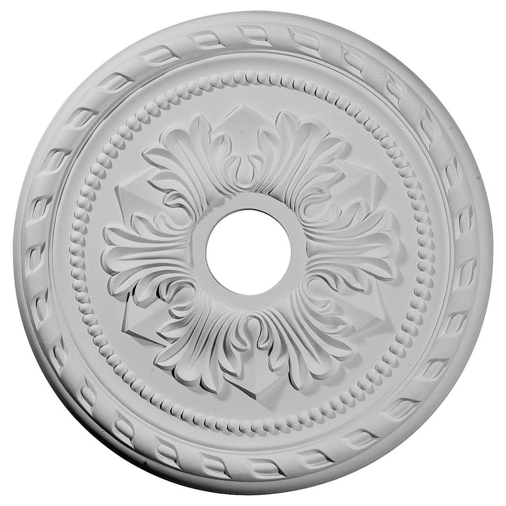 Hand-Painted Steel Gray Ceiling Medallion S48232