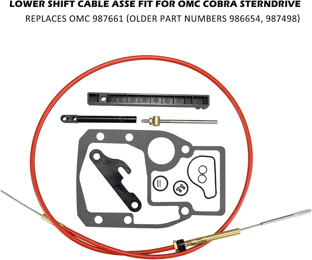 Lower Shift Cable Assembly Kit Pack of 2 B258