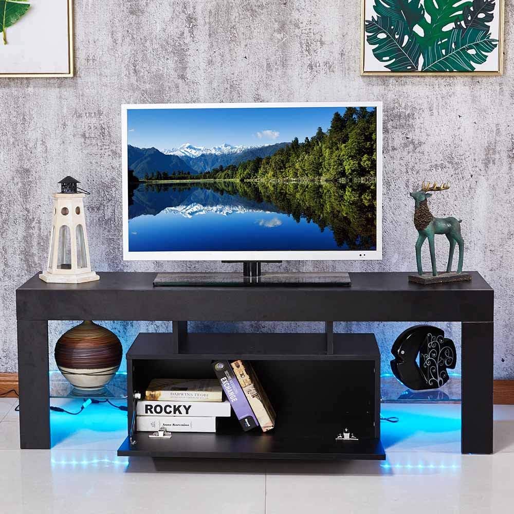 White TV Stand with Storage N731633