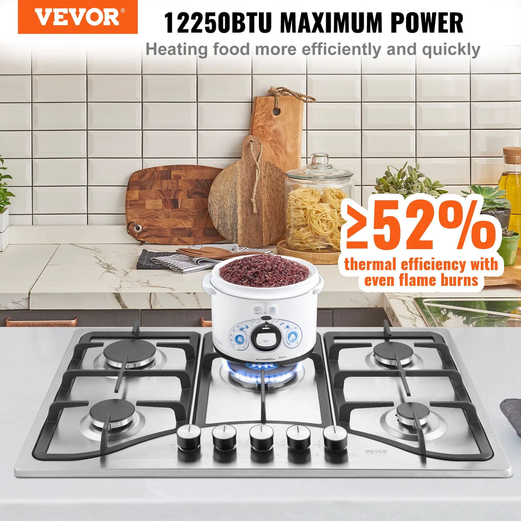 30 inch 5 Burners Built-in Gas Cooktop F968