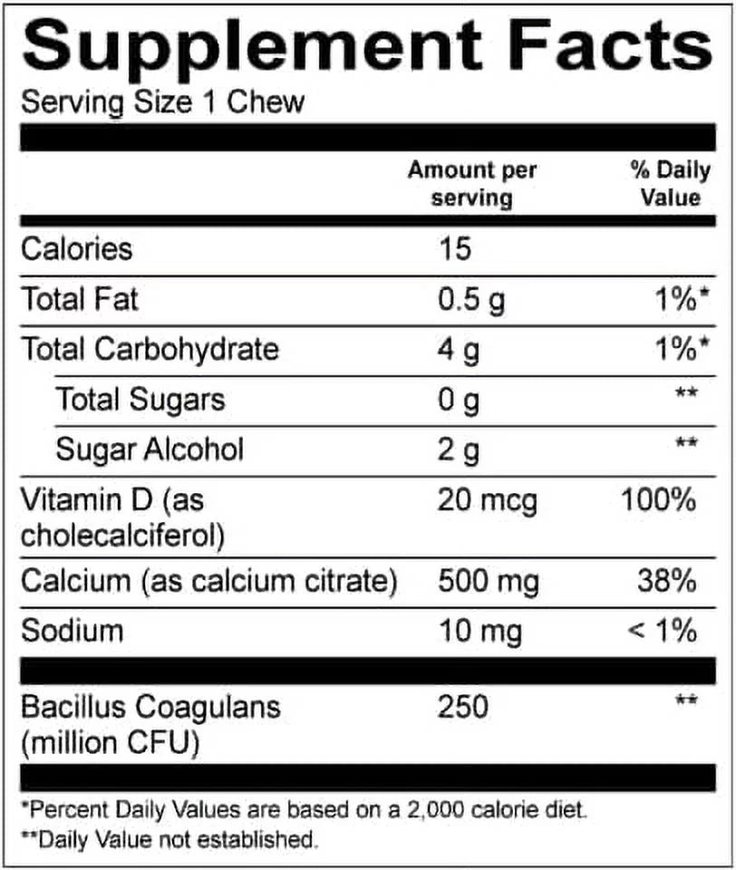Capsules 3-Month Supply Multivitamin Calcium Citrate Soft Chews M715194