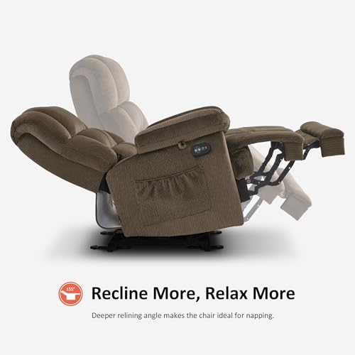 Zero Gravity Power Recliner Chair with Heat and Vibration Massage T17521