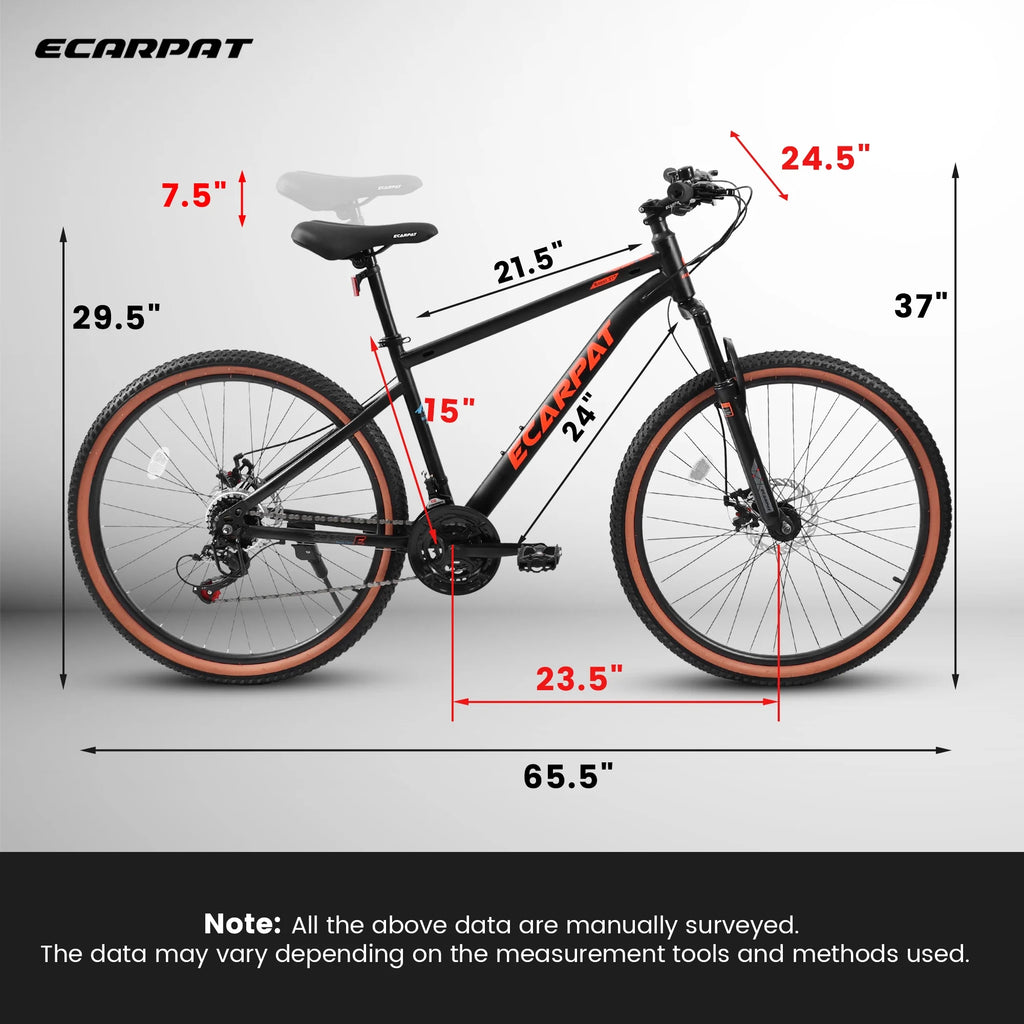 21-Speed Carbon Steel Mountain Bike 24 Inch Wheels G92473