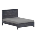 Grey Queen Size Solid Wood Platform Bed Frame J526