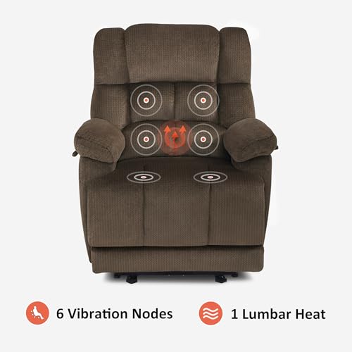 Zero Gravity Power Recliner Chair with Heat and Vibration Massage T17521
