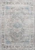 Silver Blue 7'7 x 9'10 Rug D178264