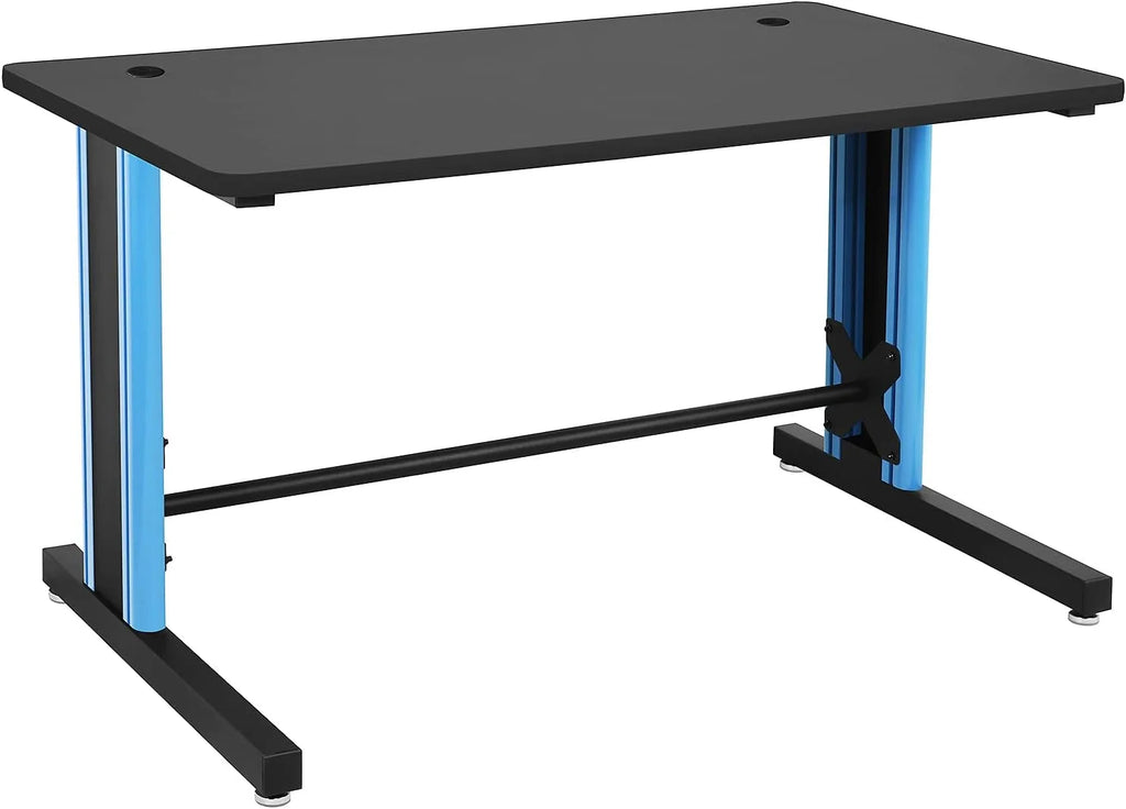 Black and Blue 25" x 58" Computer Desk W2481
