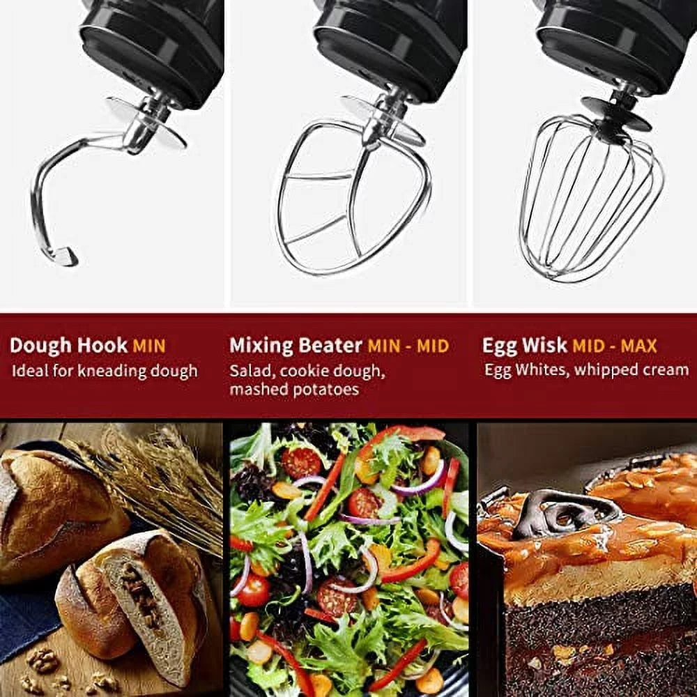 Tilt-Head Electric Mixer with 5-Quart Stainless Steel Bowl D40629