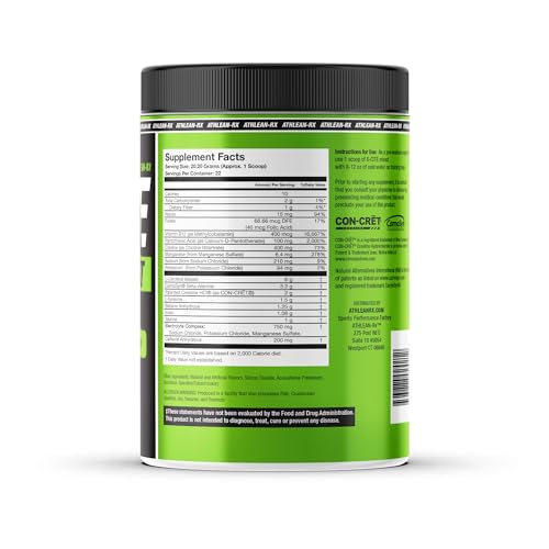 Pre-Workout with Beta-Alanine, Creatine & Caffeine, 22 Servings Z10843