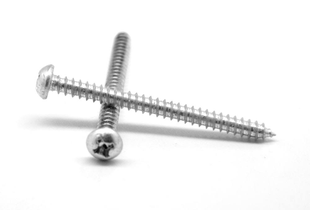 #8-18 x 1/2x22 Phillips Round Head Sheet Metal Screw Zinc Plated G390752