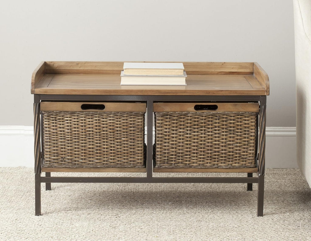 Antique Pewter French Grey Storage Bench A101571