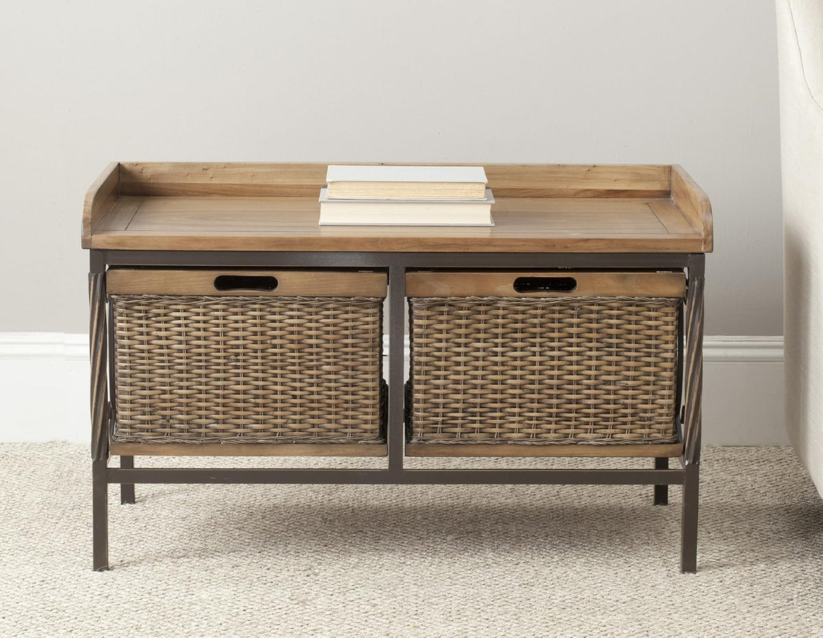 Antique Pewter French Grey Storage Bench A101571