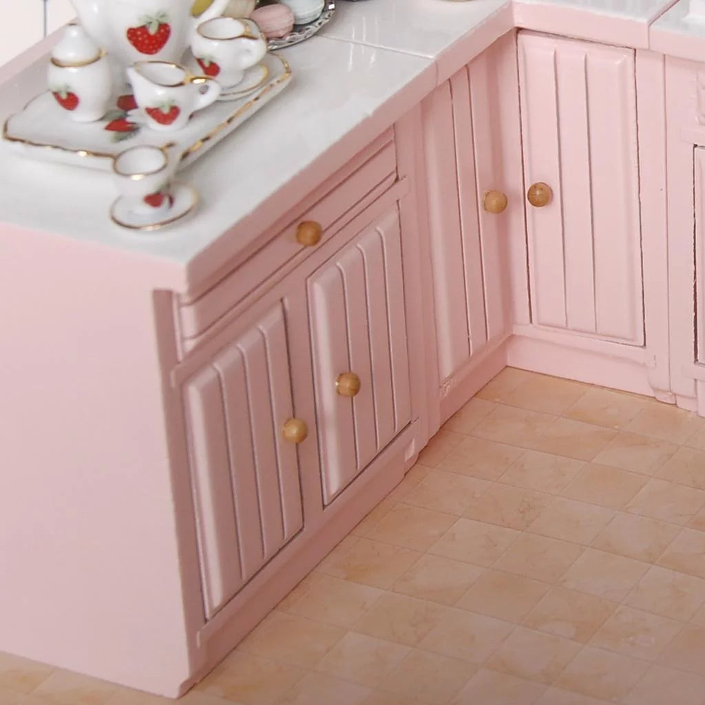 Birch Wood 12 Scale Miniature Kitchen Furniture A31187