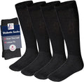 Diabetic Over the Calf Knee High Cotton Socks 4 Pairs L9271