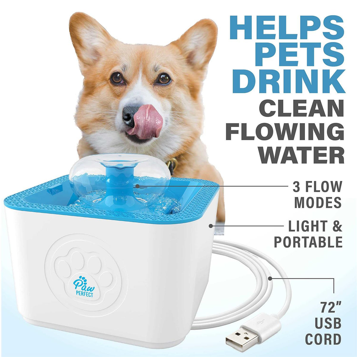 Dog & Cat Filtered Water Fountain X268881