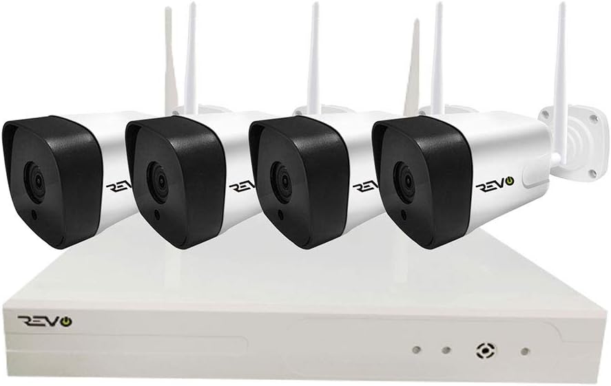 4CH Wireless NVR Security System with 1TB HDD & 4X 1080p Cameras J58306