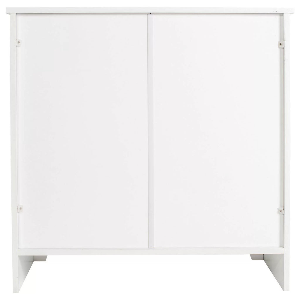 White Double Door Cabinet N323