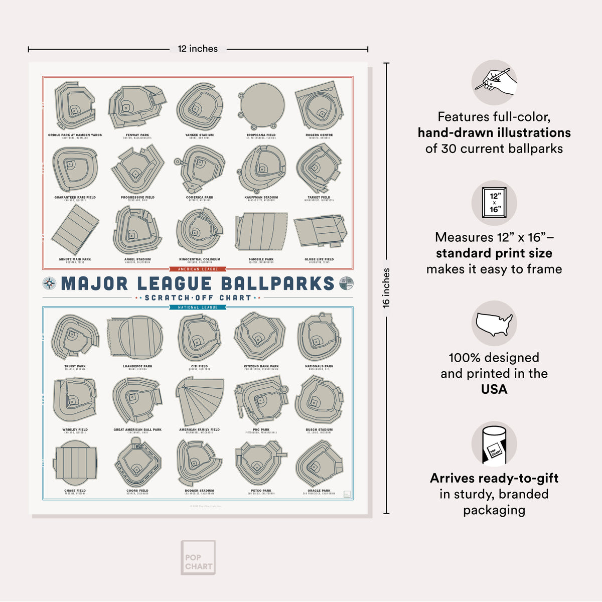 Scratch-Off Poster 12" x 16" G7775