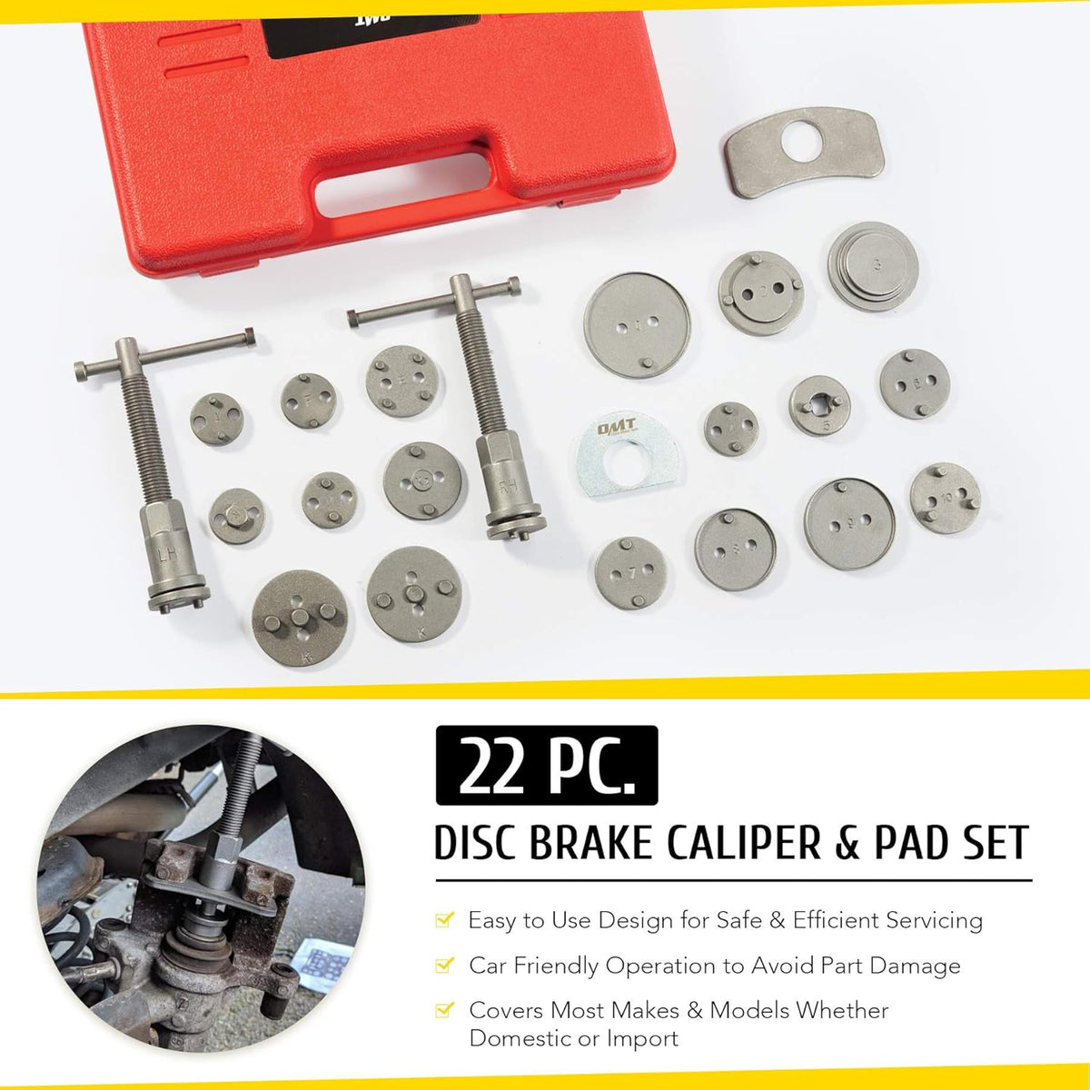 30pc Brake Tool Kit and 22pc Brake Caliper Compression Tool J51142