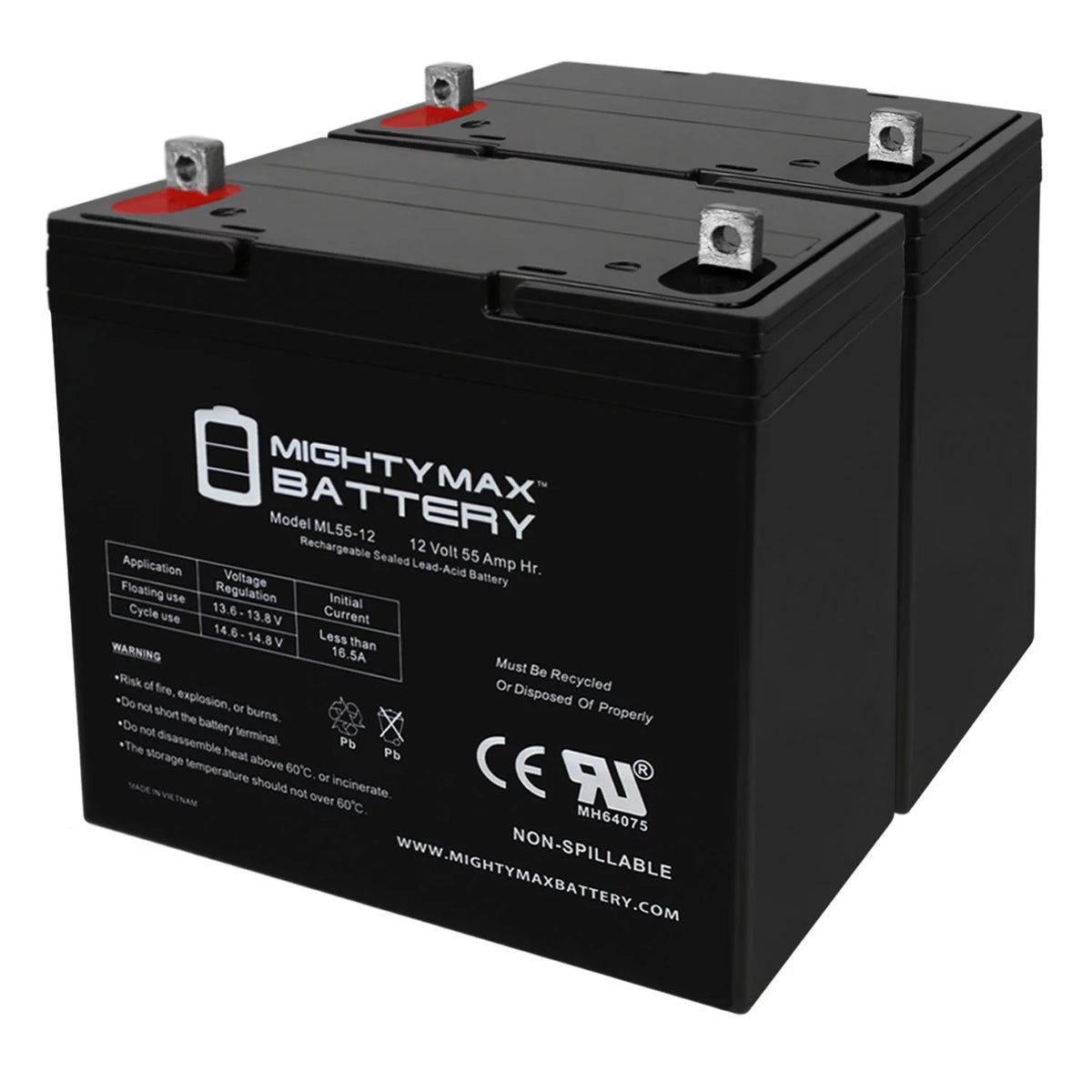12V 55AH Battery P8856