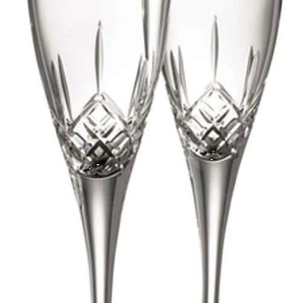 Clear Glass Flute Pair C18452
