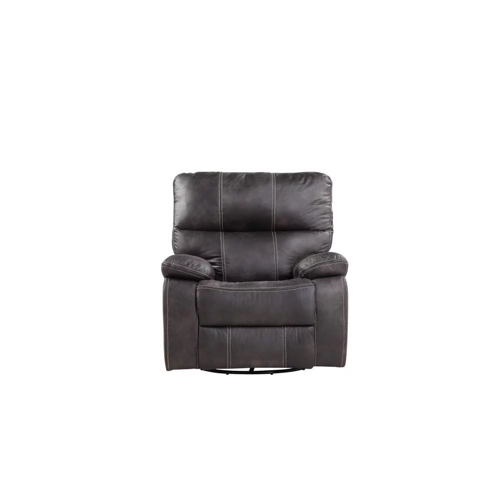 Dark Gray Swivel Reclining Glider L7065