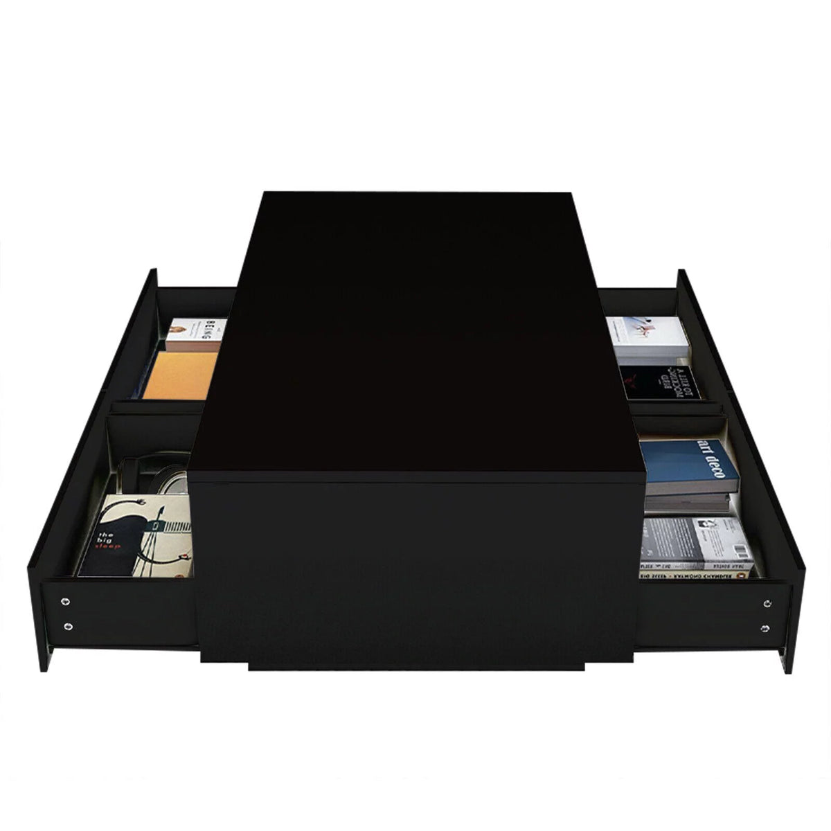 Modern LED High Gloss Coffee Table with 4 Drawers L89655