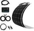 200 Watt 12 Volt Flexible Monocrystalline Solar Panel Kit with 20A PWM Controller E39236
