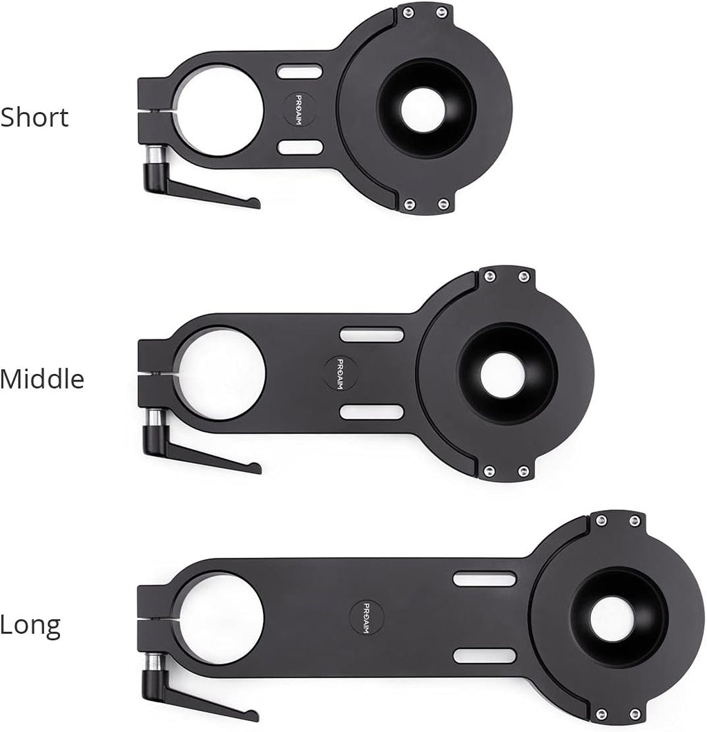 Offset Bowl Adapter Bracket 100mm Long Euro/Elemac Mount Aluminum A277