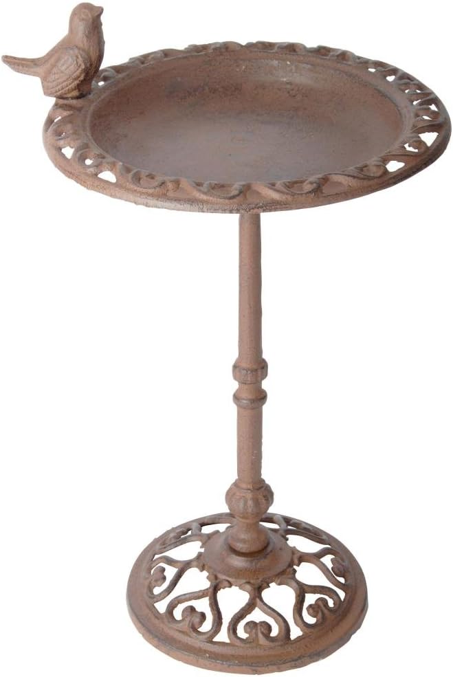 Cast Iron Standing Bird Bath I7838