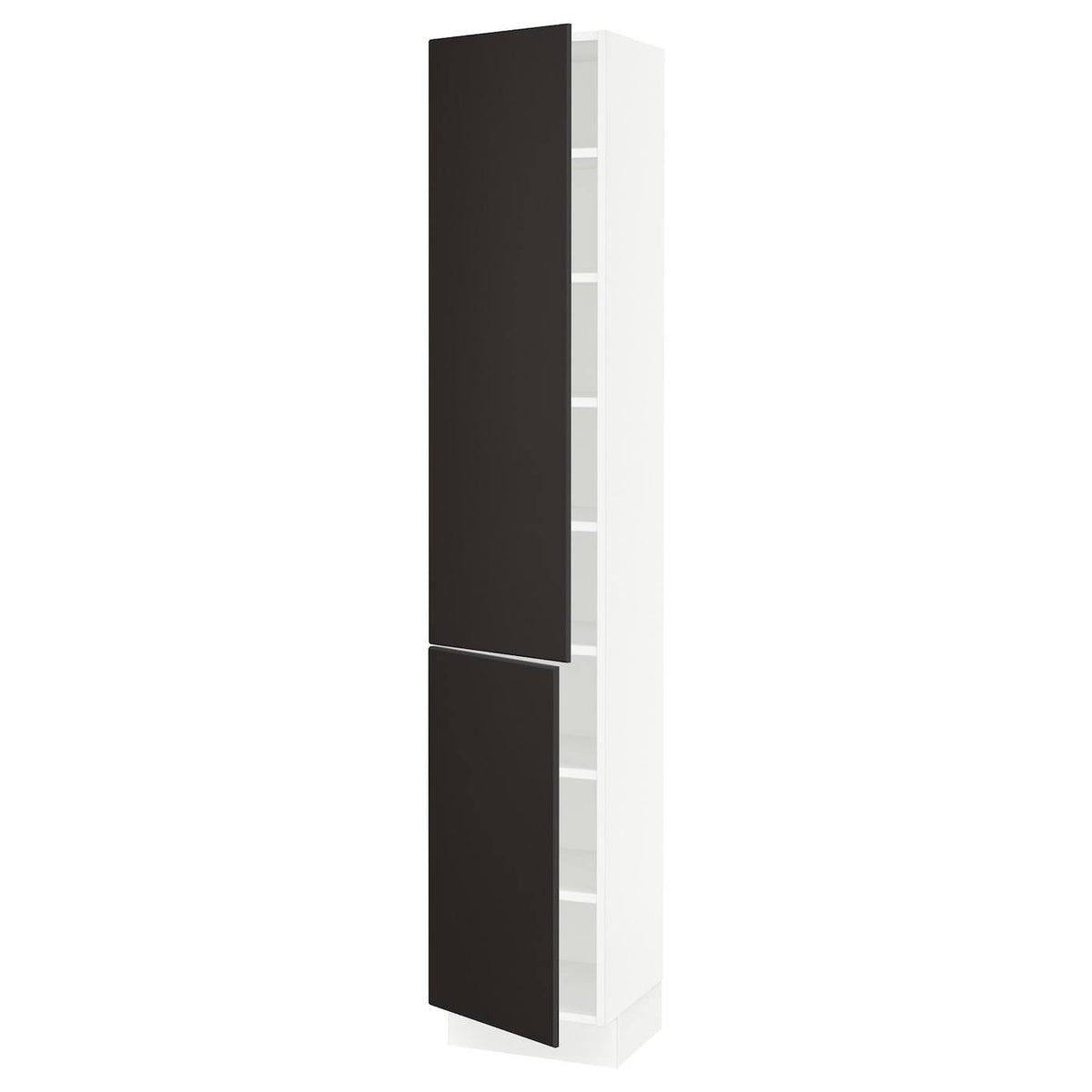 White 2 Door High Cabinet with Shelves B669