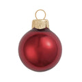 Red Pearl Finish Glass Christmas Ball Ornaments 6" (150mm) Q104994