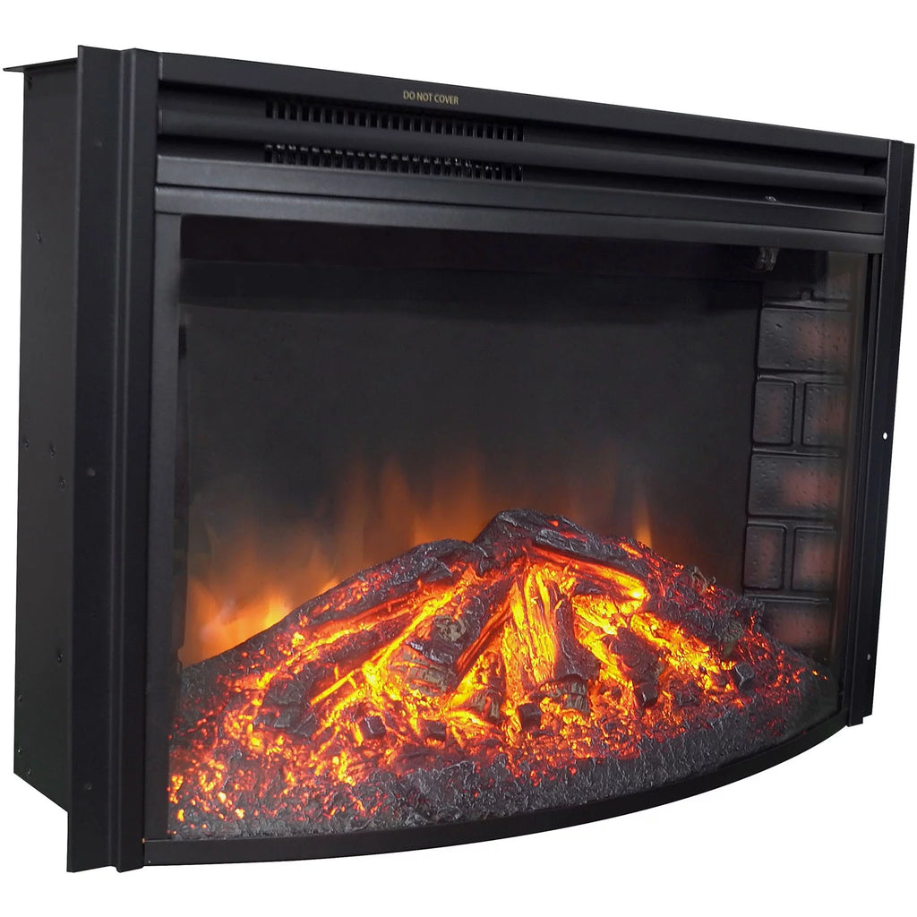 5116 BTU Curved Electric Fireplace Insert J7605