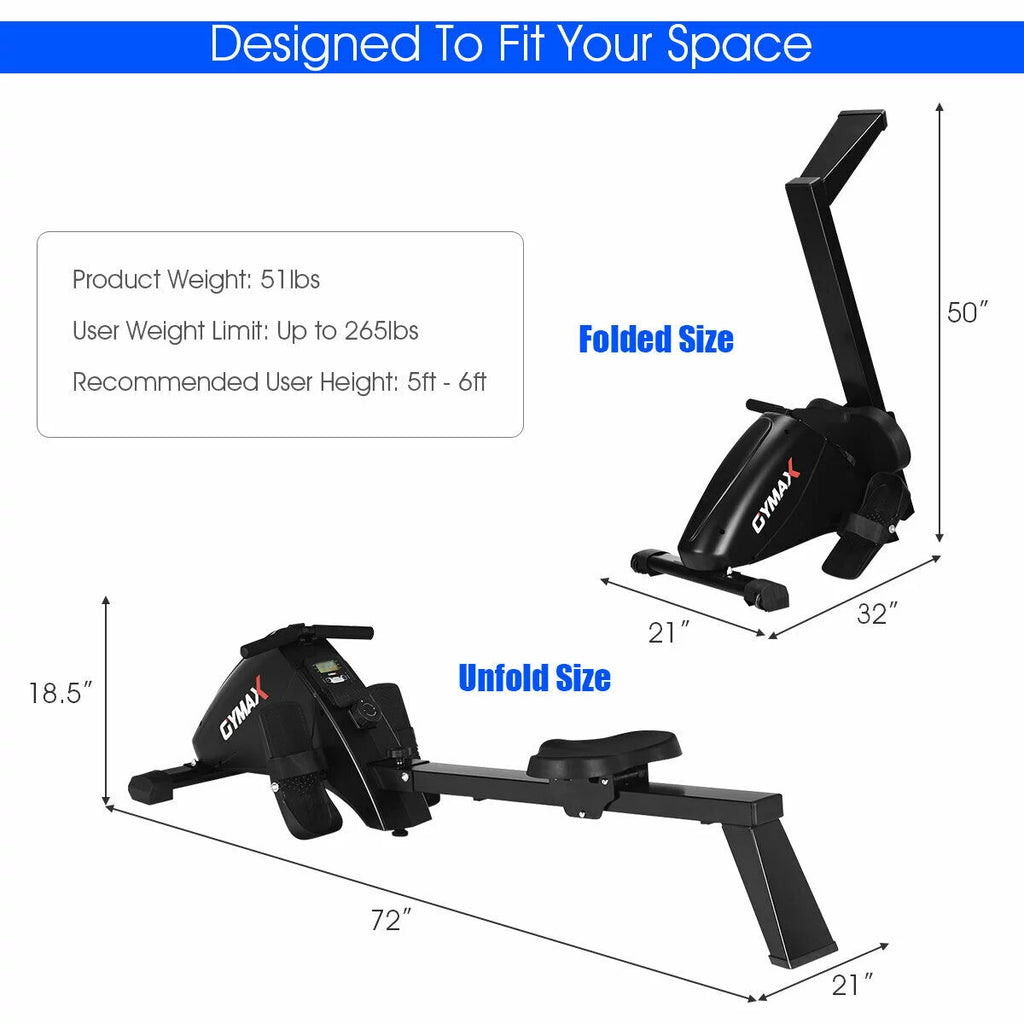 Foldable Magnetic Rowing Machine L91262