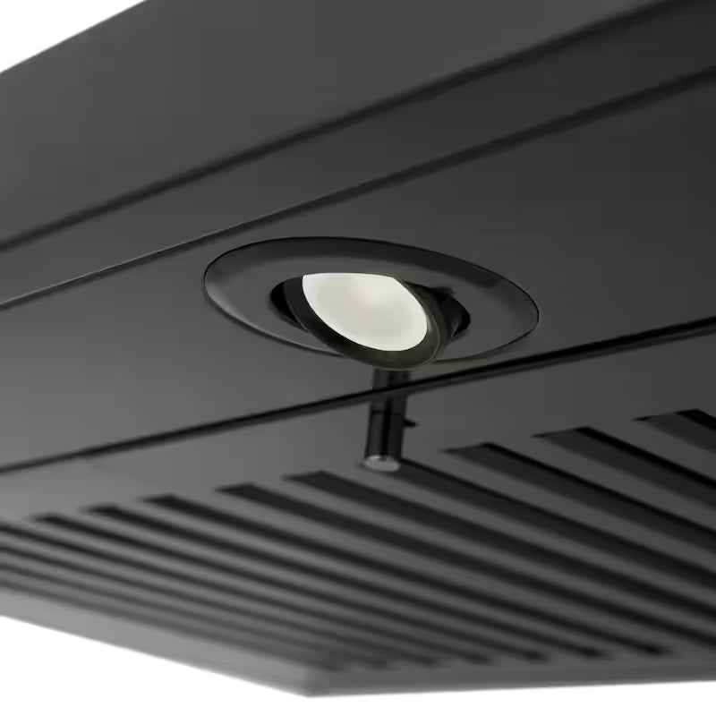 Black Stainless Steel 30 in. 400 CFM Convertible Wall Mount Range Hood D280
