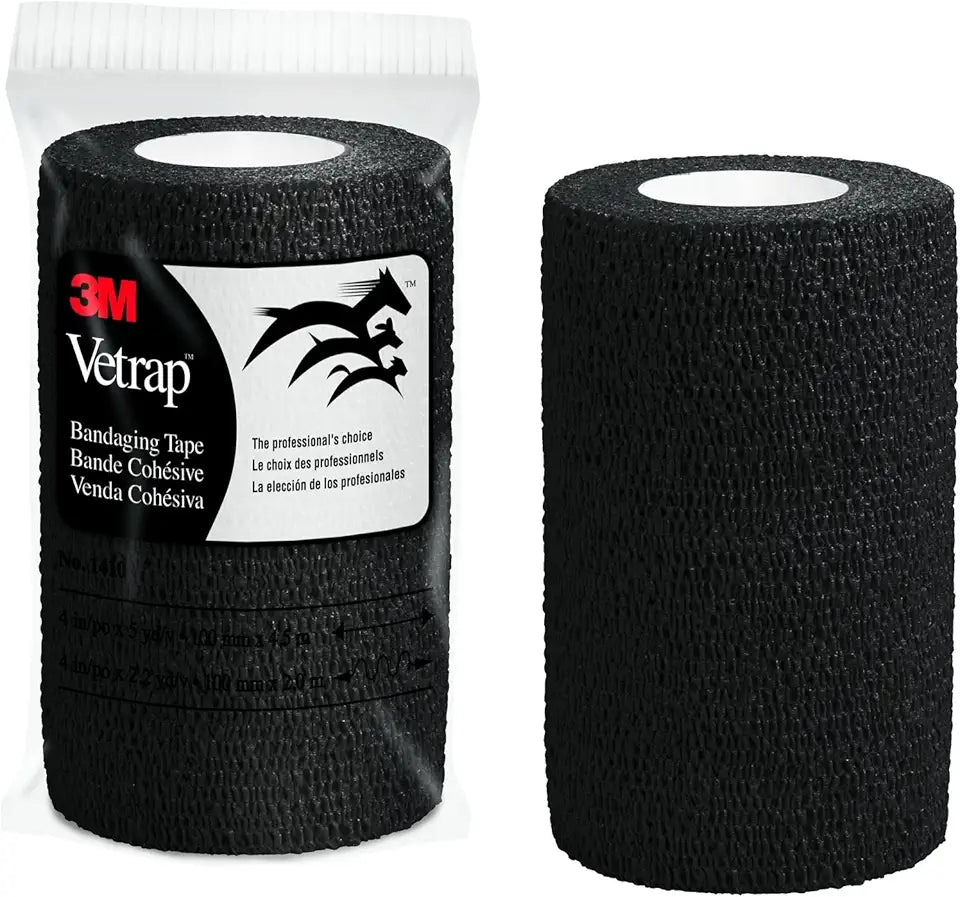 Black 4" Bandaging Tape, 12 Rolls C22529