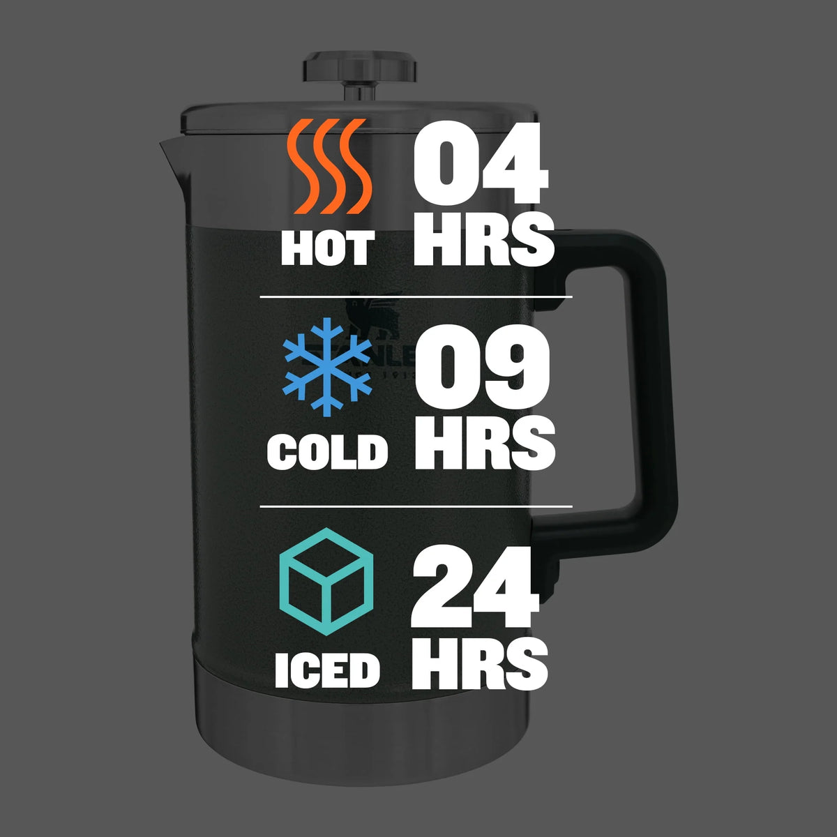 Stainless Steel Coffee French Press 48 oz U650360