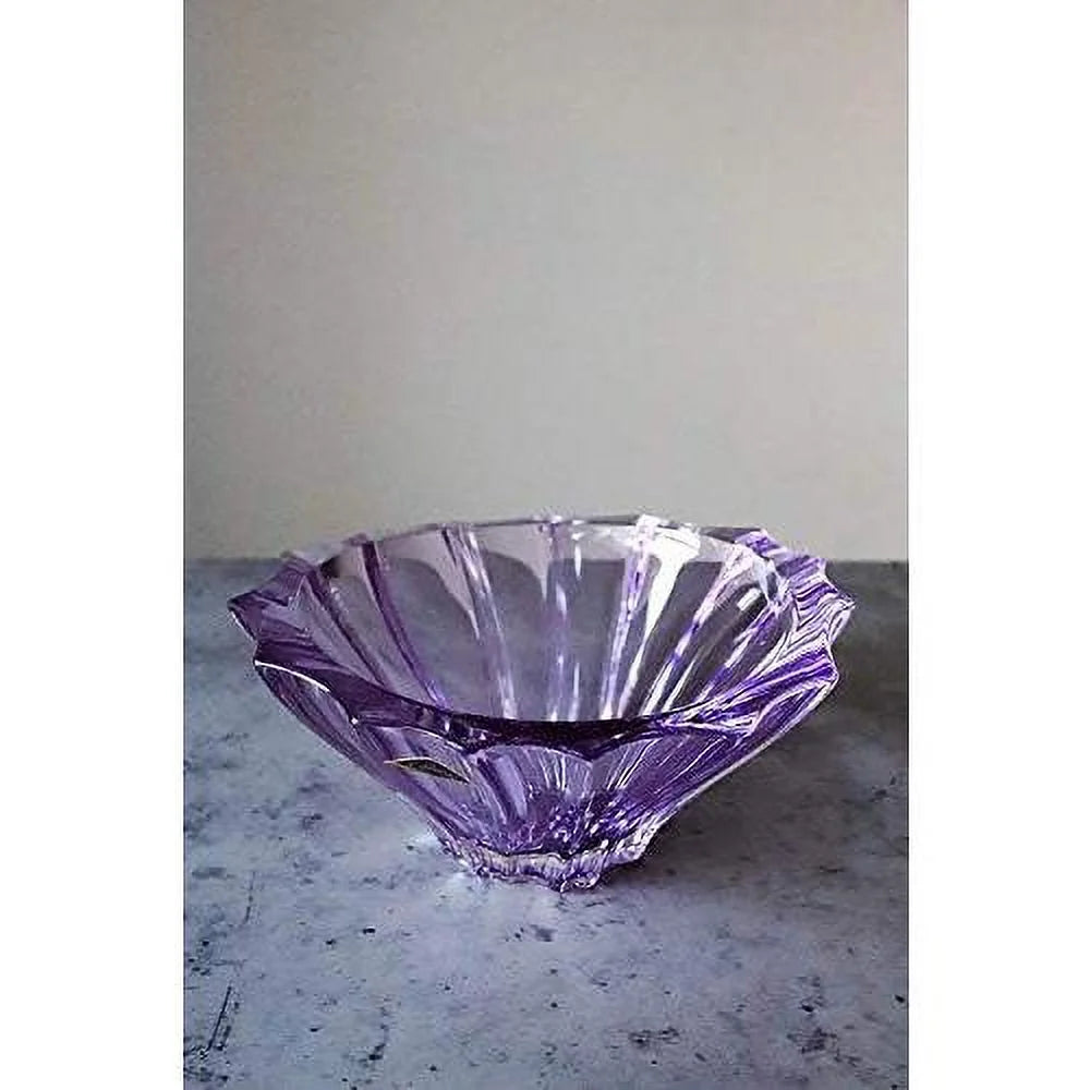 Amethyst Purple Crystal Glass Bowl-Vase Q59969