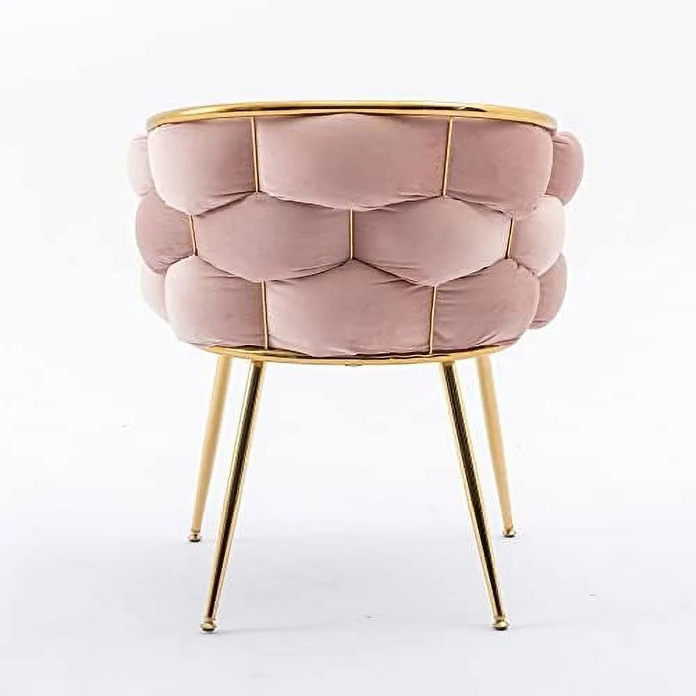 Velvet Accent Chair with Gold Legs Q833